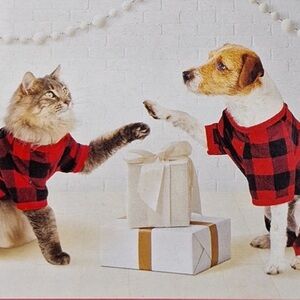 Pet Buffalo Plaid Red Black Checker Pajamas Target NWT Wondershop